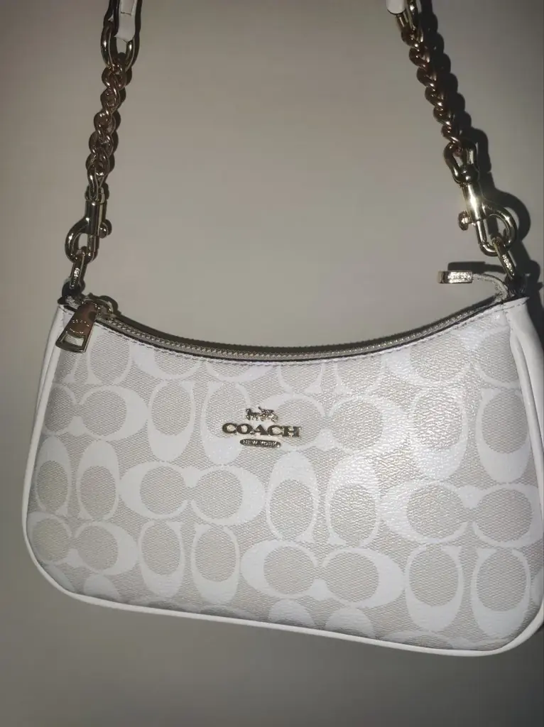 Продаю таку гарну сумочку coach teri біла ціна 199 злотих пишіть в особисті скіну ссилку на олх!🤍
