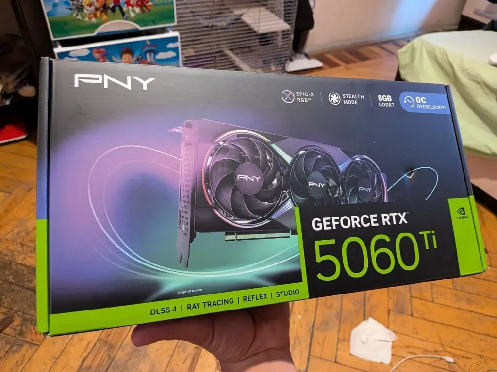 🔥 PNY GeForce RTX 5060 Ti 8gb OC XLR8 Gaming  RGB 🚀