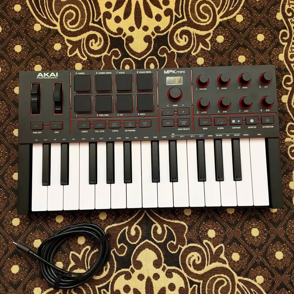 Продаю MIDI-клавиатуру AKAI MPK Mini IV