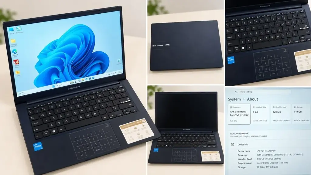 ASUS VivoBook — i3-1315U / 8GB / 128GB