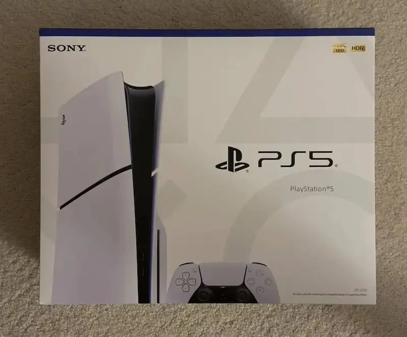 Продаю PlayStation 5 слим 1 ТБ дисковая версия в идеальном состоянии вес комплект коробка 1500 лари