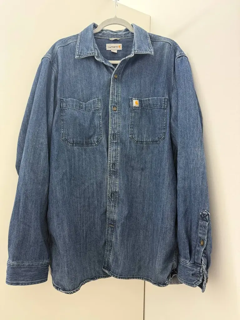 🔵 джинсовая рубашка Carhartt