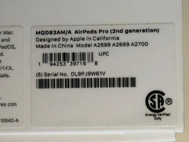 В связи с апгрейдом продаю свои Apple AirPods Pro 2 with MagSafe Case (MQD83AM/A). Оригинал (покупа…