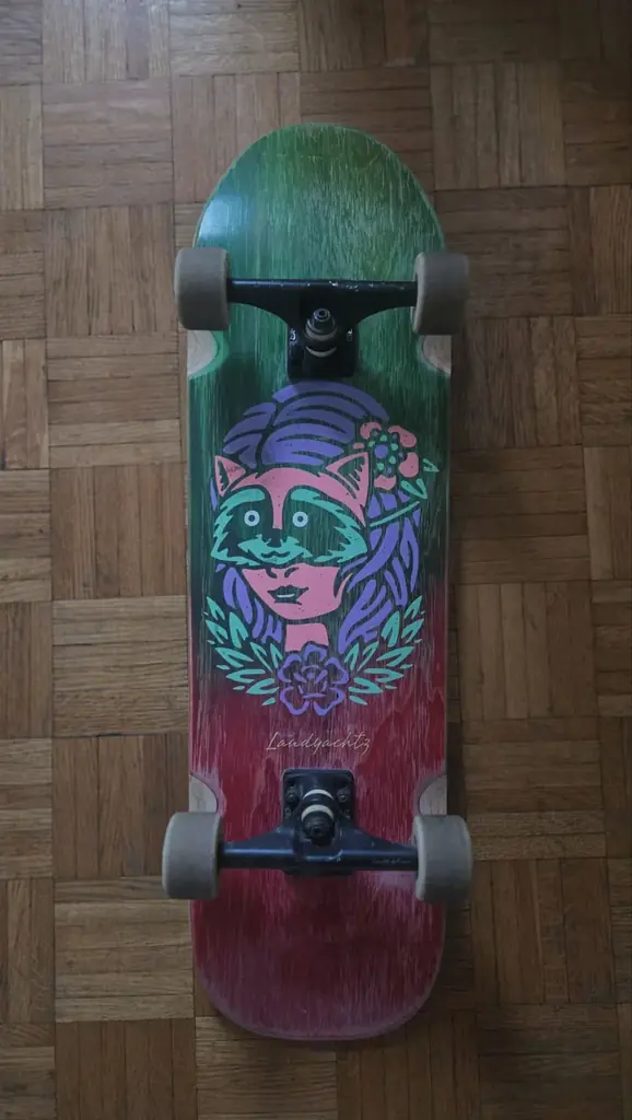 1. Универсальный скейт Landyachtz ATV Perfecto - Racoon.