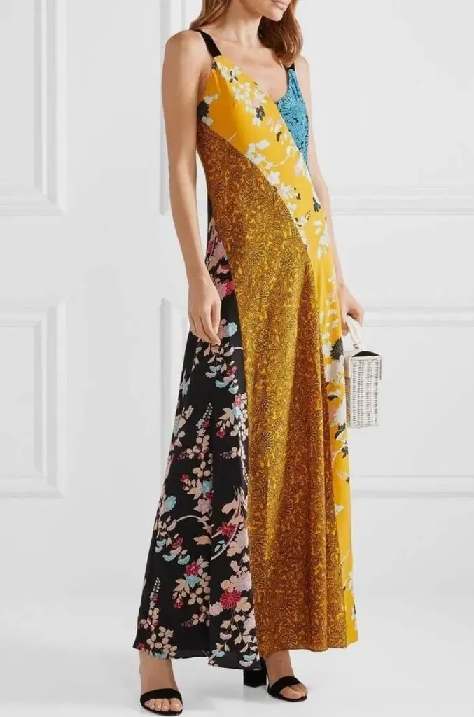 Новое платье макси американского бренда DIANE VON FURSTENBERG, модель Paneled Silk Maxi Dress in Ca…