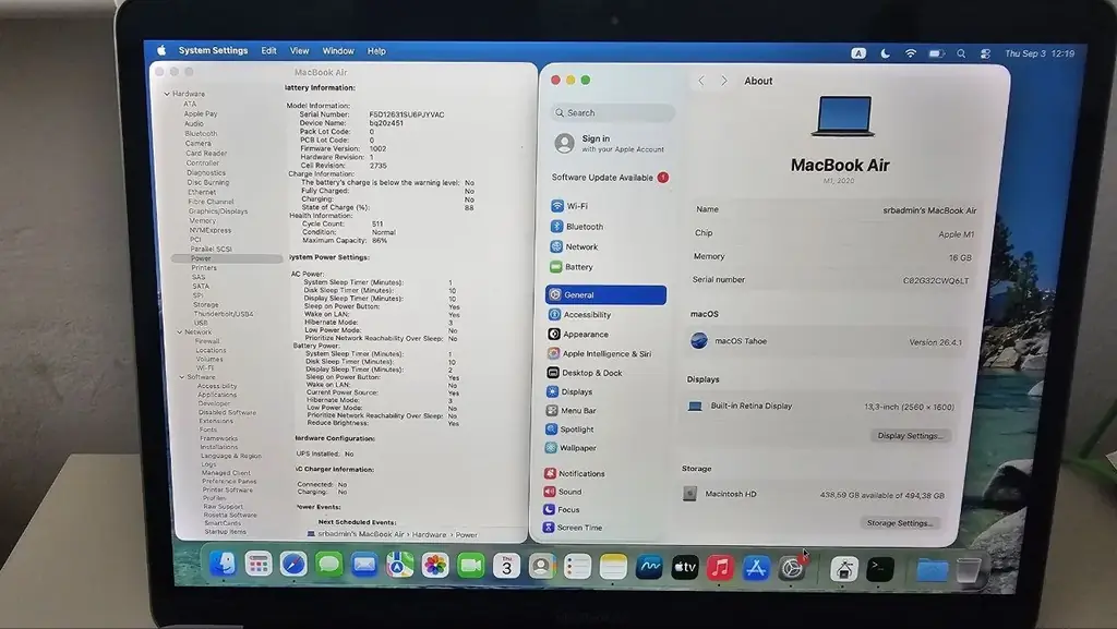 Продаю Macbook Air M1 13" 2020 Space Grey в хорошем состоянии.