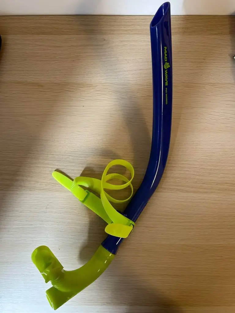 1- фронтальная (центральная) трубка для плавания  Mad Wave (Pro snorkel- 1500 динар; 2- очки для пл…