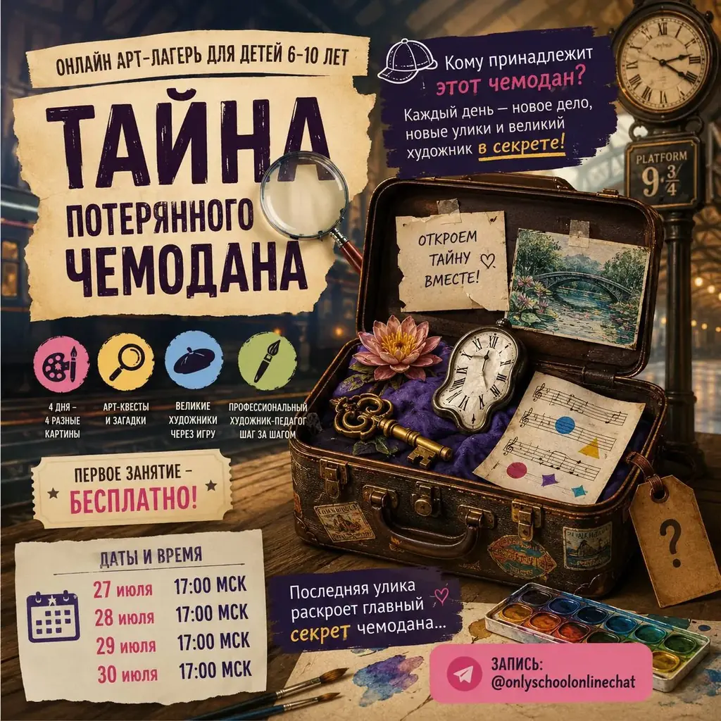 🧳🎨 ТАЙНА ПОТЕРЯННОГО ЧЕМОДАНА