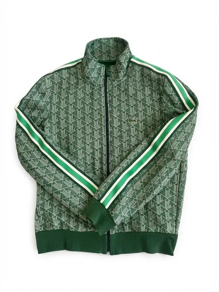 Lacoste Paris Monogram Jacquard Zip-Up Track Jacket SH1368