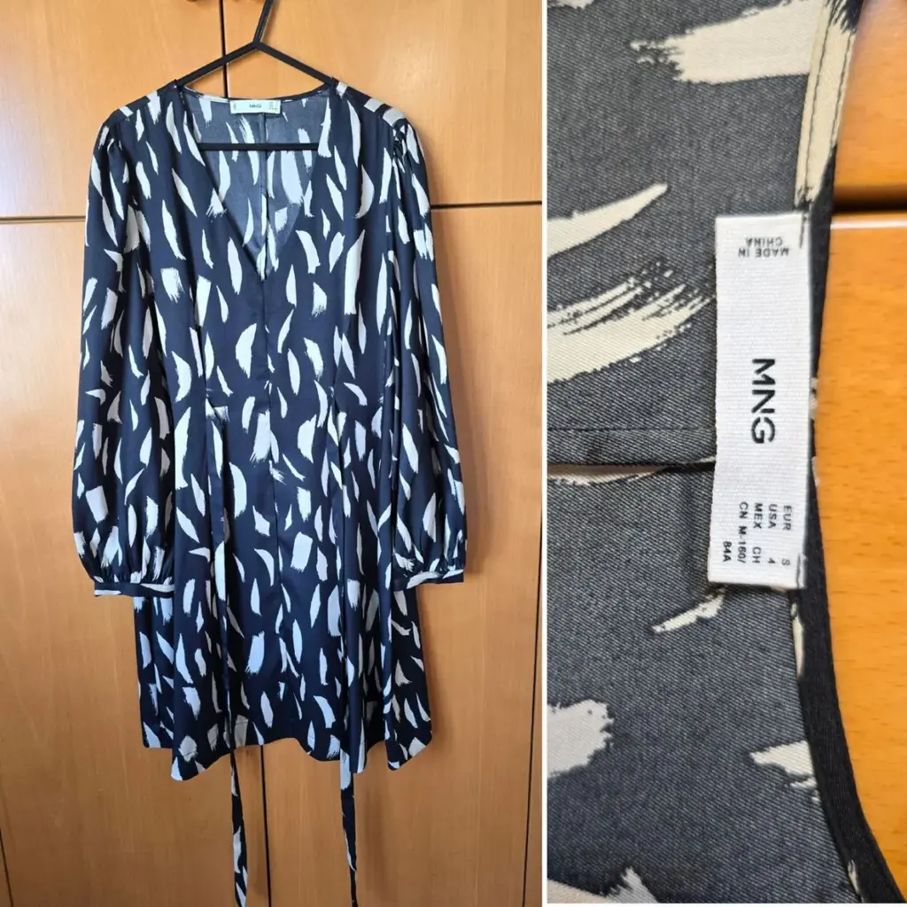 Блузы голубая и зеленая от M&S, Платье Mango,