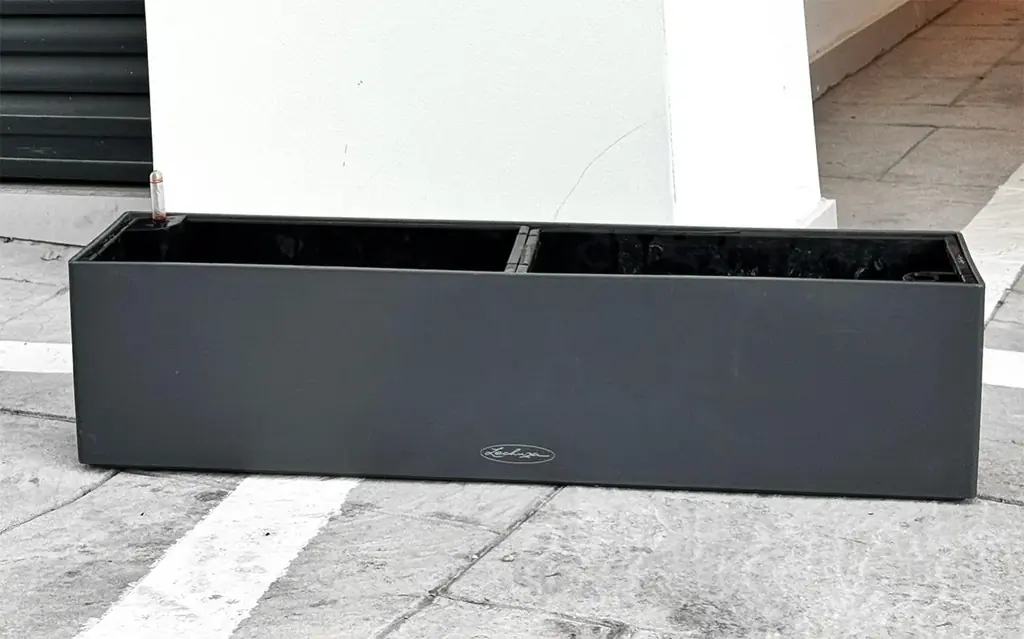 Балконное кашпо Lechuza BALCONERA Color 80 (Slate/Графит) + НОВЫЕ крепления на перила!