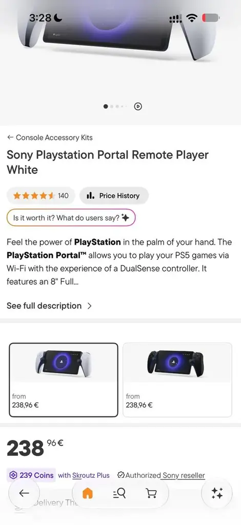 Sony Playstation Portal Remote Player White
