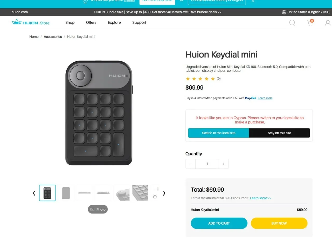 Продам беспроводную Bluetooth 5.0 клавиатуру на 18 клавиш с поворотным диском для быстрого доступа …