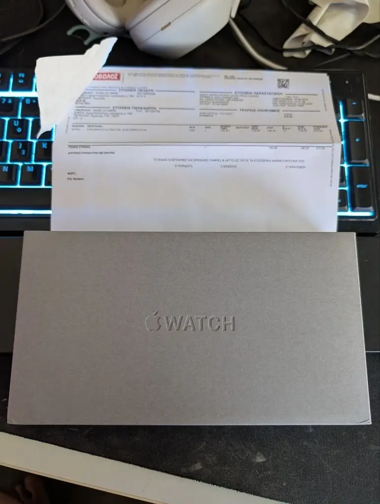 Продаю Apple Watch Ultra 4. Куплены меньше месяца назад в Kotsovolos, чек есть. Продаю из-за перехо…