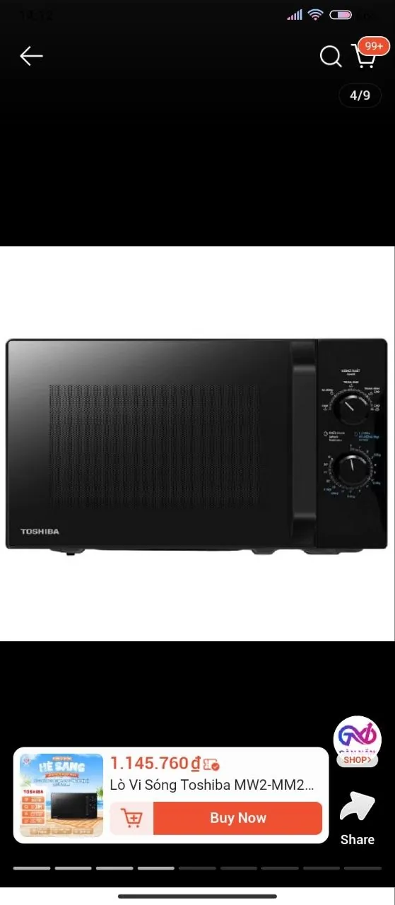 Продам микроволновку Toshiba 800W 20L. Идеальное состояние. Коробка и инструкция присутствуют. Брал…