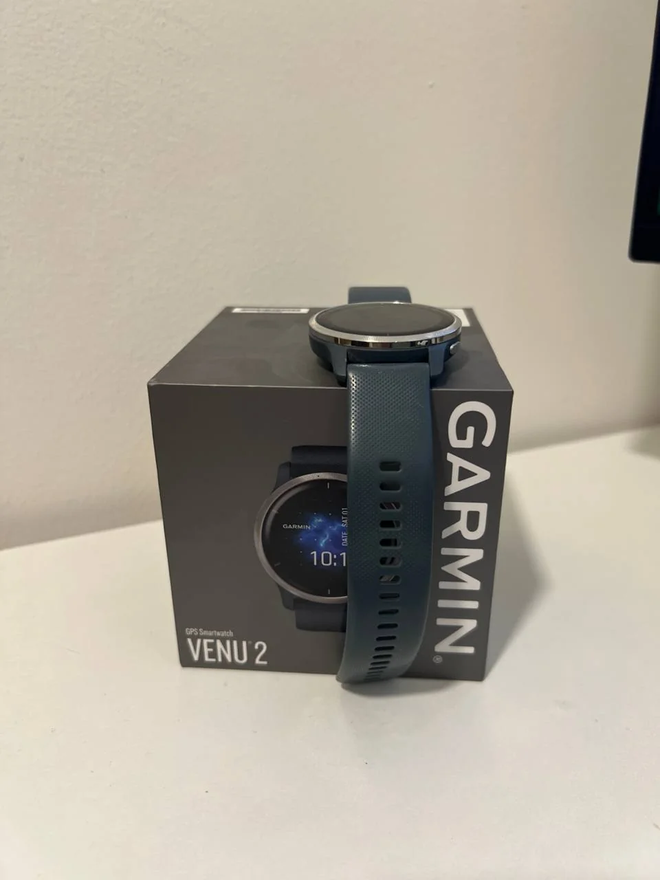 Garmin Venu 2 смарт-часы с GPS – синие/серебристые – с оригинальной коробкой
