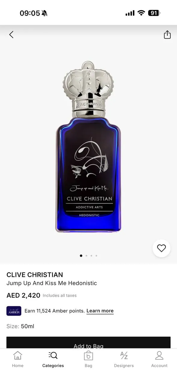 CLIVE CHEISTIAN Hedonistic