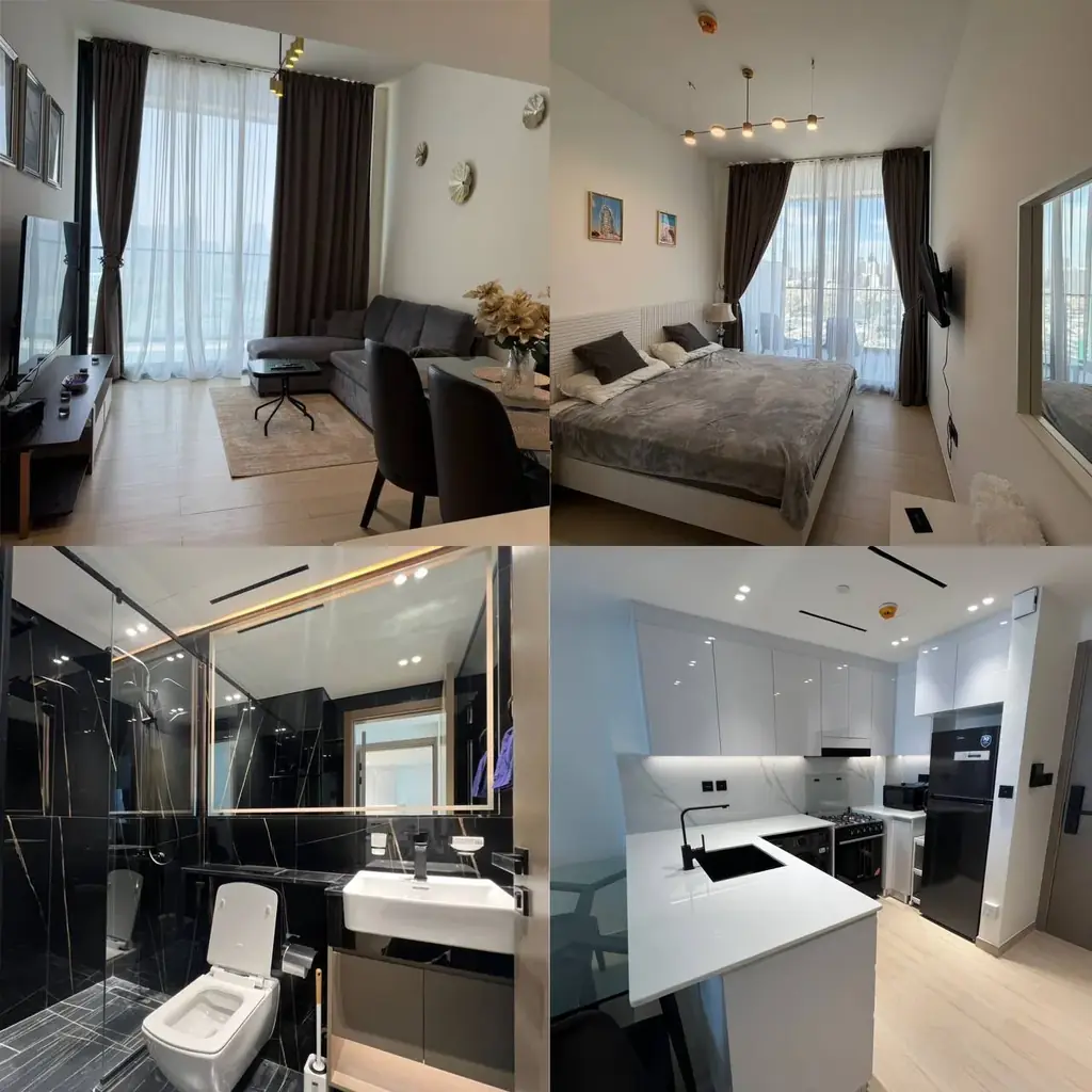 #продаю собственник. Отличную 1 BR  с шикарным видом на JVC в Binghatti Corner. Продаю со всей мебе…