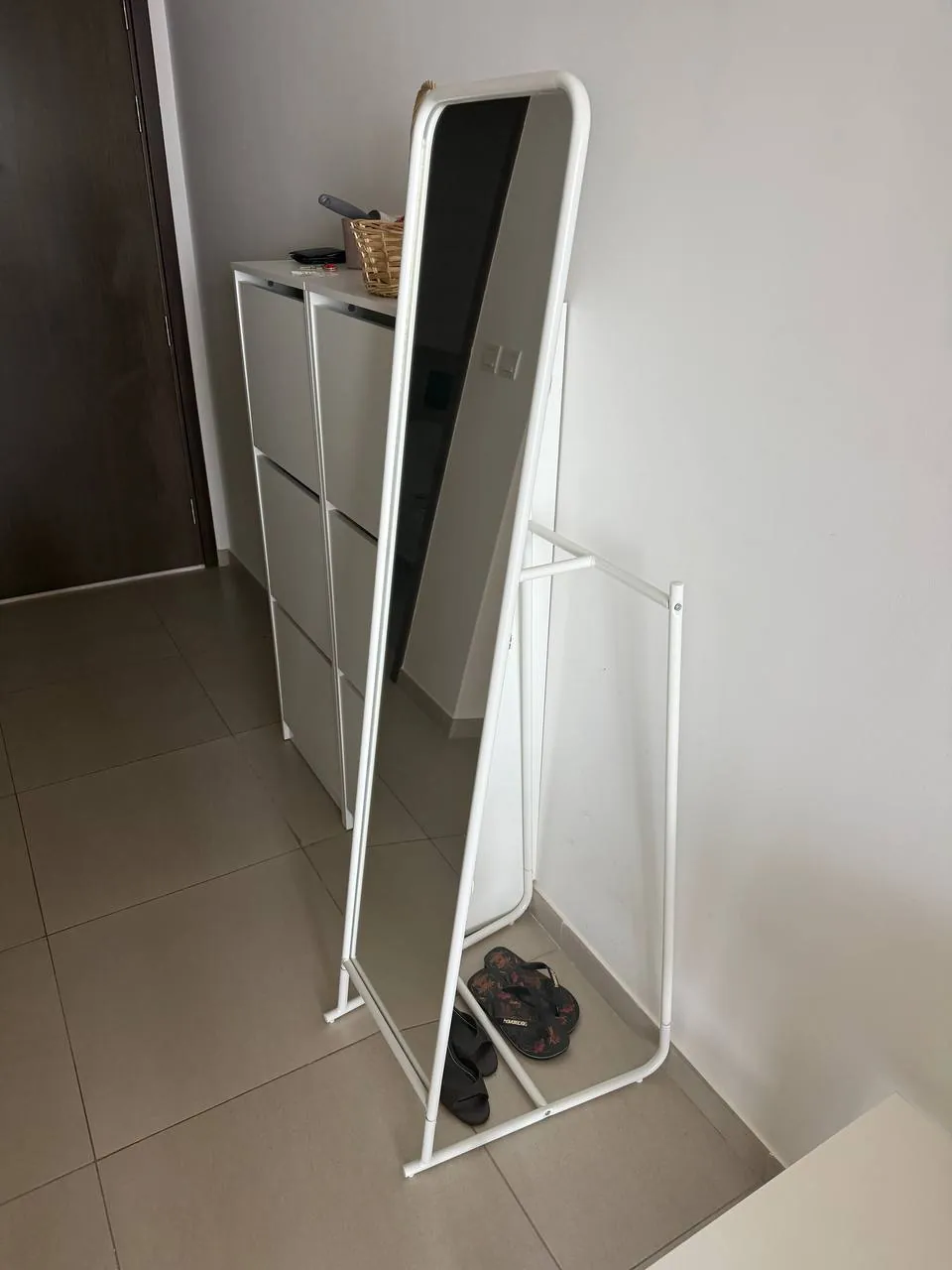 Зеркало IKEA KNAPPER 48x160 cm, white