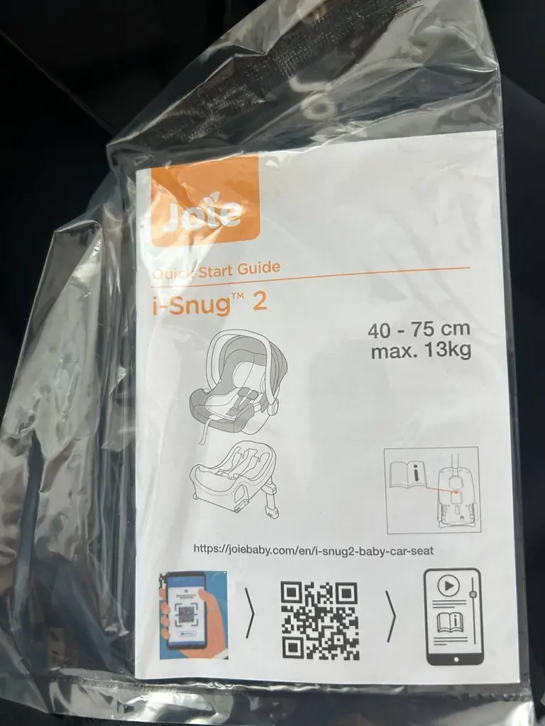 Joie i-Snug 2 — новое автокресло, не использовалось