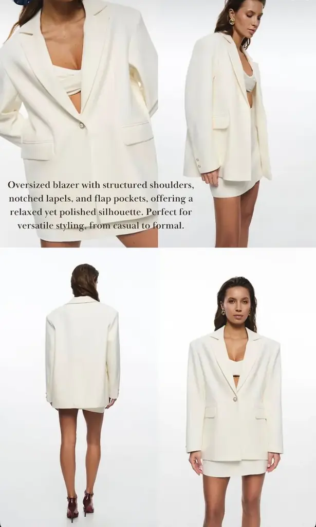 Abrosail сет ..пиджак и юбка ..Xs (oversized )200aed ..брала за 2500...надевала раз