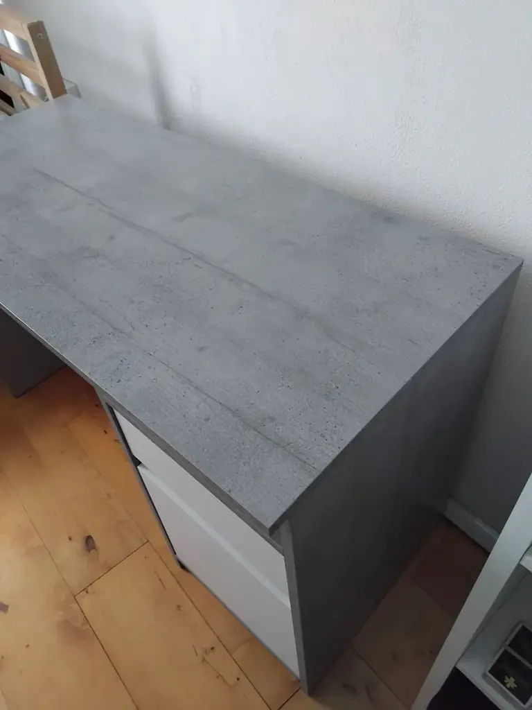 Desk from jysk with cabinet and drawer, original price 100€. Selling for 25€ on campus.