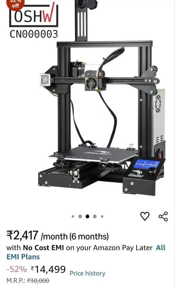 Продам👋 любимый❤ 3д принтер Ender 3, полностью рабочий, в отличном состоянии. 9к.