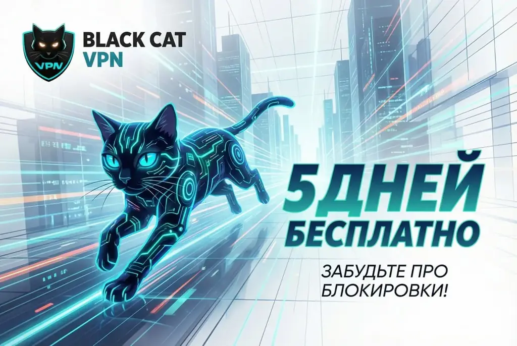 🐈‍⬛ Black Cat VPN – Открой перед собой все двери.