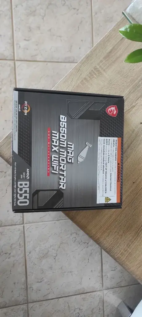Материнская плата MSI B550m mortar - wi-fi (140е) новая