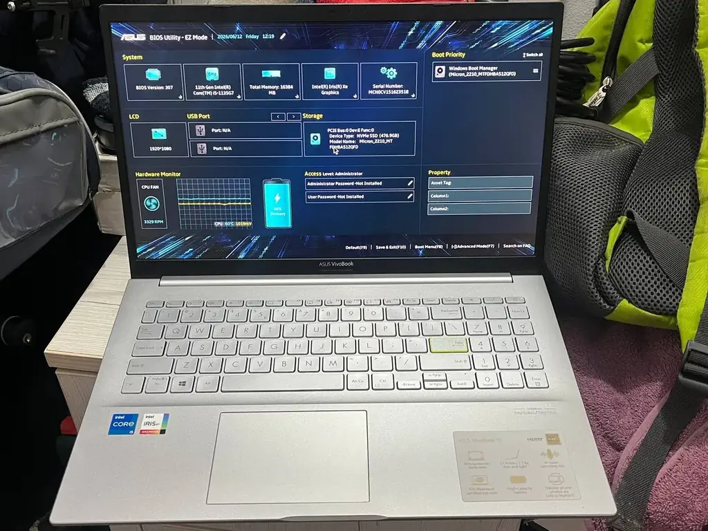 Asus VivoBook 15 K513E/ 15.6" (1920x1080)/ Core i5-1135G7/ 16 GB RAM/ 512 GB SSD/ Iris Xe, батарея …