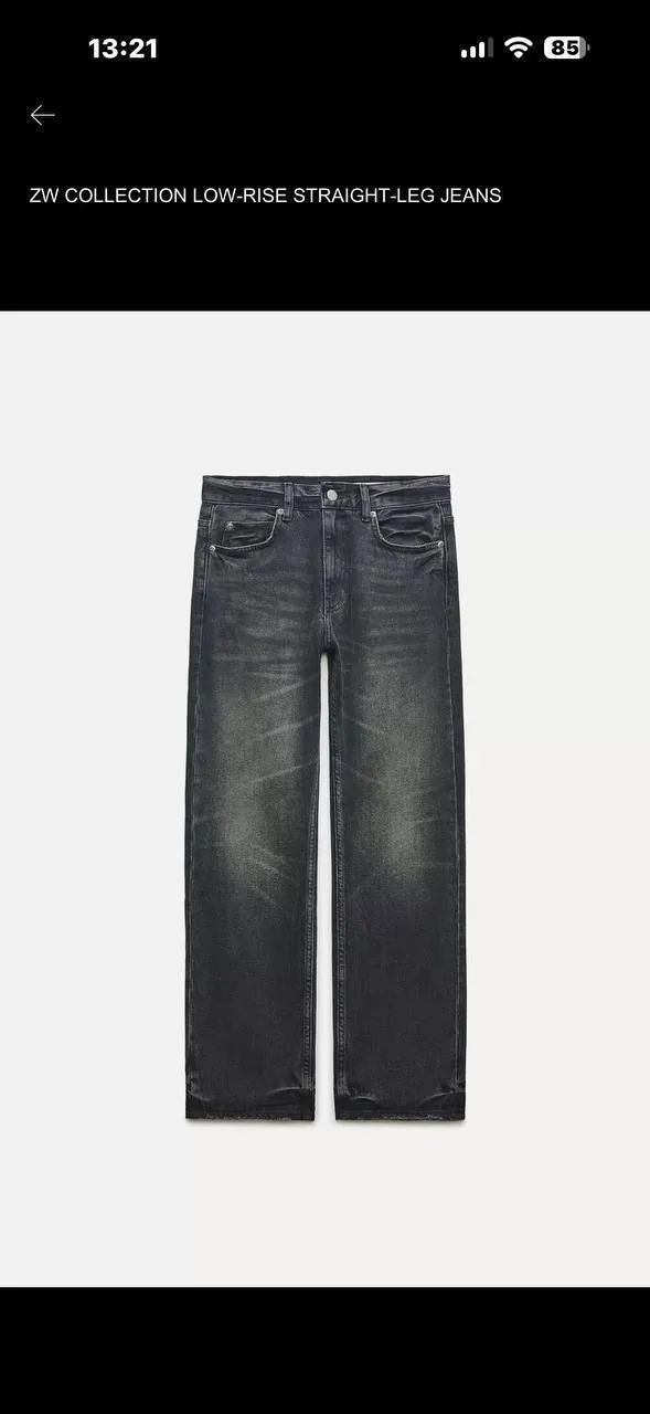 Джинсы Zara 38р посадка ниже средней
