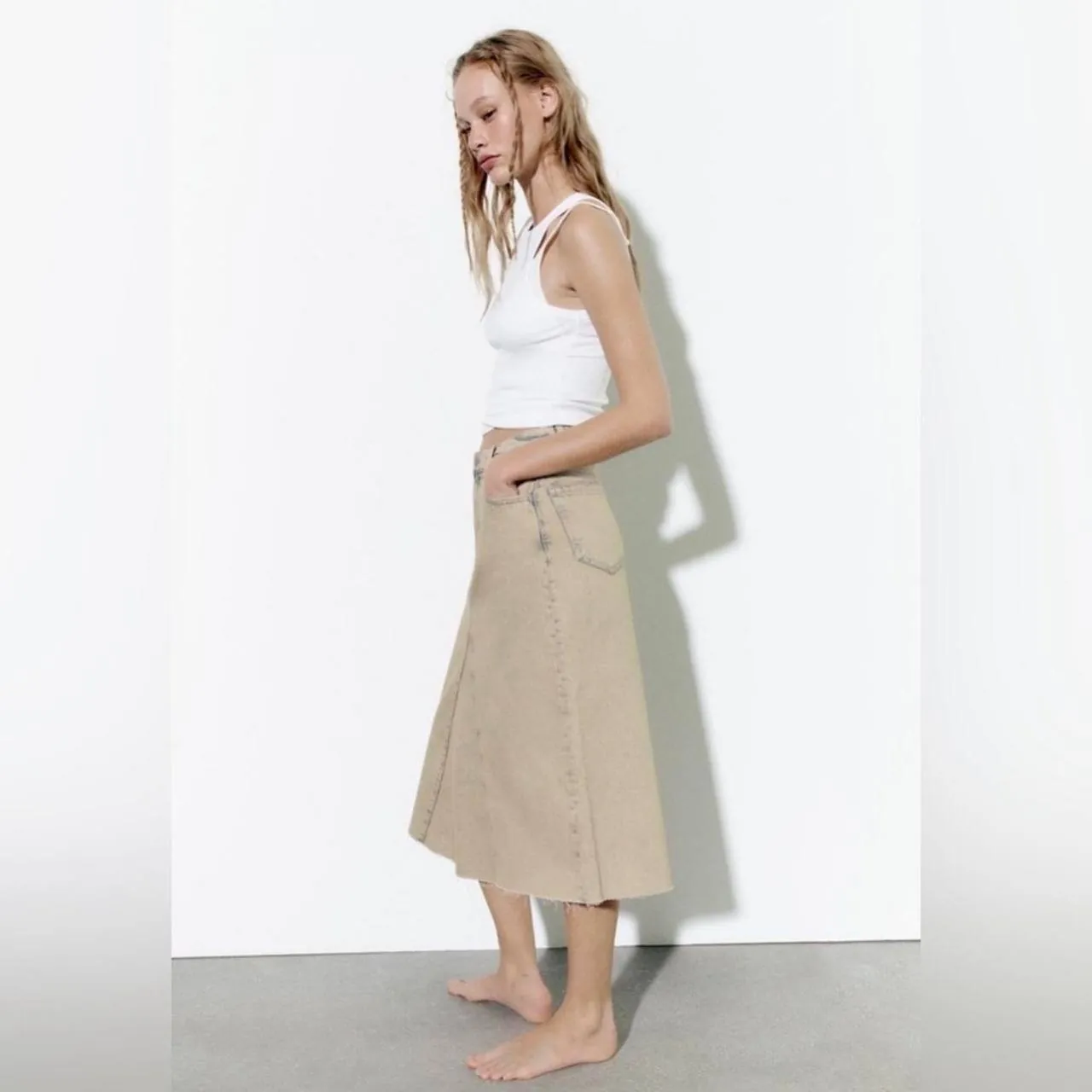 Джинсовая юбка Zara, размер М