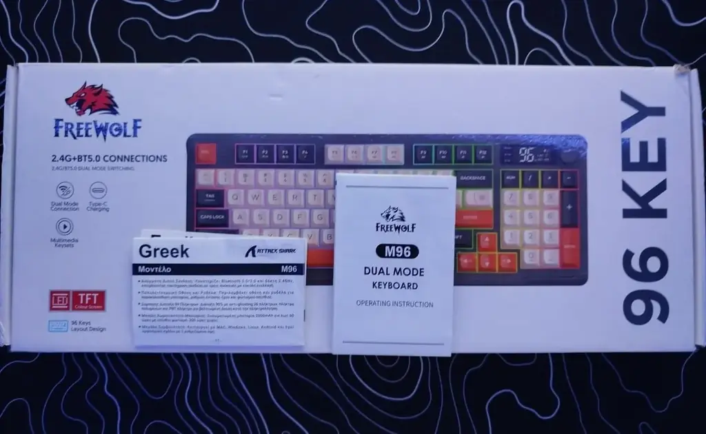 Продаю игровую клавиатуру FREEWOLF M96