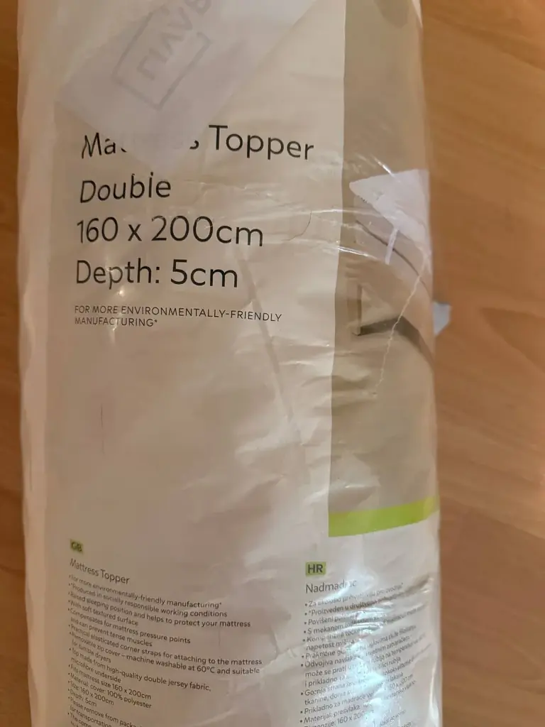 Добрый день! ПРОДАЮ НАМАТРАСНИК, состояние новой вещи, 160*200 см, memory foam 5 см. 25 EUR, Святой…