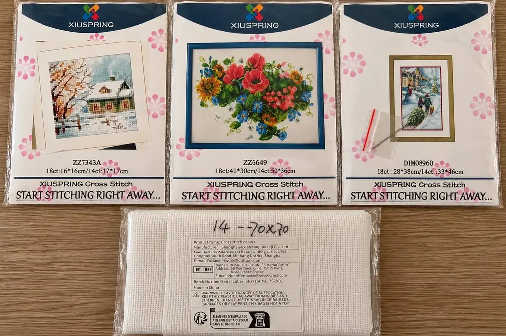 Продам наборы для вышивки крестом ( канва, нити , иглы. Распечатання схема) -4,5 набор
