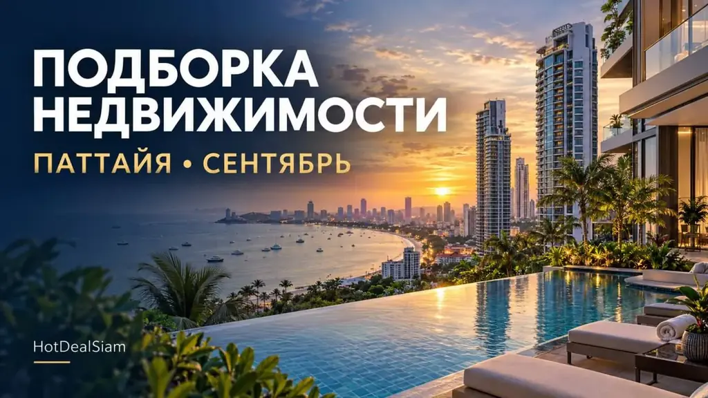⭐️ Подборка недвижимости в Паттайе за сентябрь