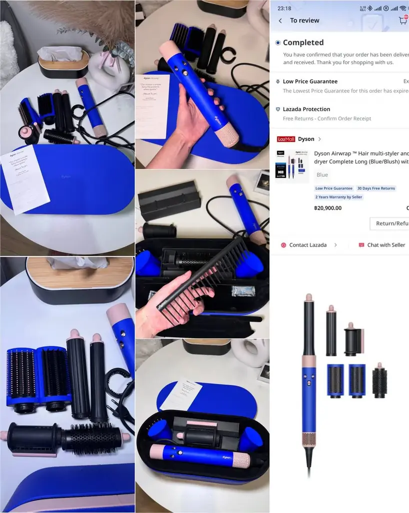 Продаю оригинальный Dyson Airwrap в цвете Blue Blush 💙🩷