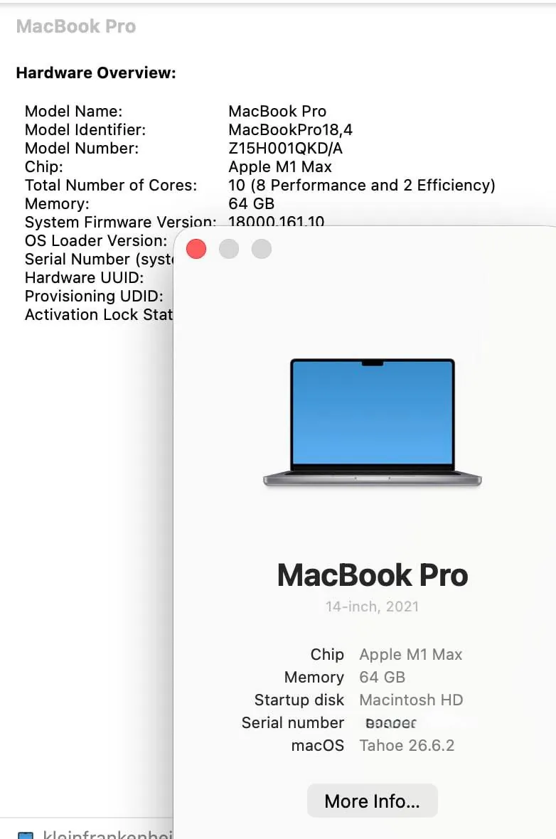 MacBook Pro 14” M1 Max 64Gb (!) 2 TB (!) en/rus раскладка